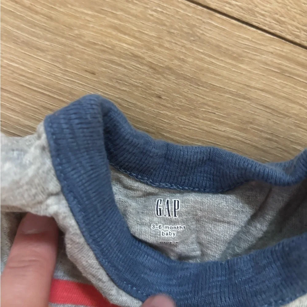 Baby Gap Striped Romper with Pocket